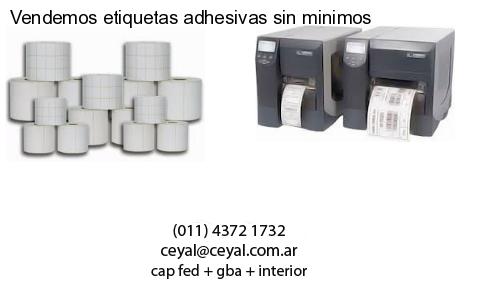 Vendemos etiquetas adhesivas sin minimos