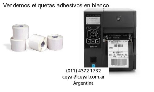 Vendemos etiquetas adhesivos en blanco