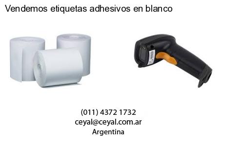 Vendemos etiquetas adhesivos en blanco