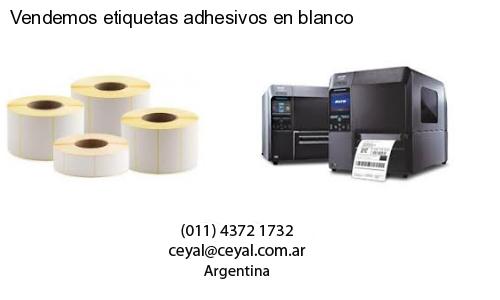 Vendemos etiquetas adhesivos en blanco