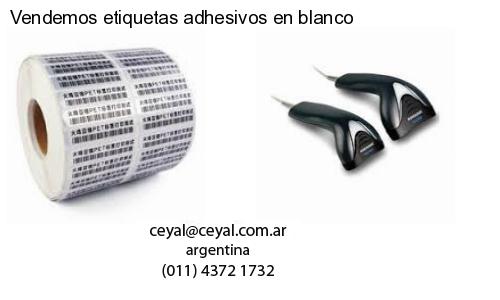 Vendemos etiquetas adhesivos en blanco