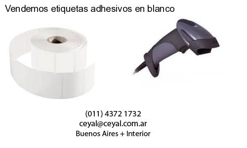 Vendemos etiquetas adhesivos en blanco