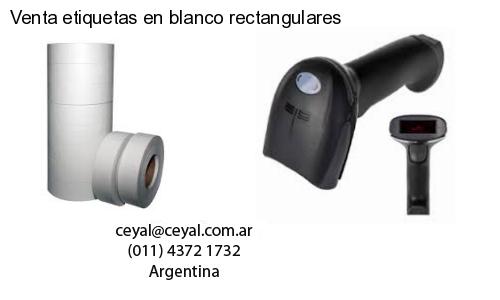 Venta etiquetas en blanco rectangulares