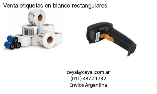 Venta etiquetas en blanco rectangulares