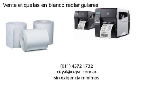 Venta etiquetas en blanco rectangulares