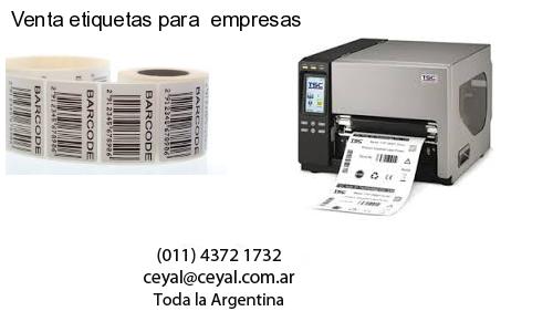 Venta etiquetas para  empresas