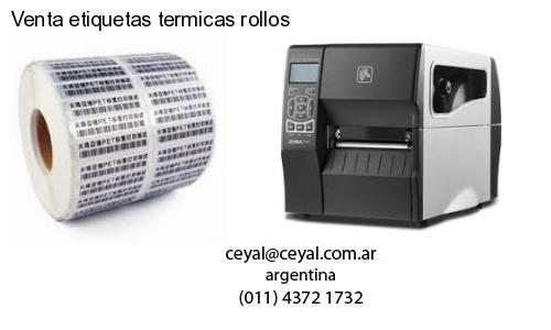 Venta etiquetas termicas rollos