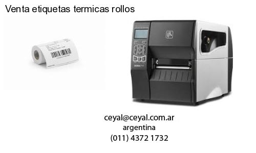 Venta etiquetas termicas rollos