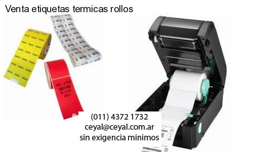 Venta etiquetas termicas rollos