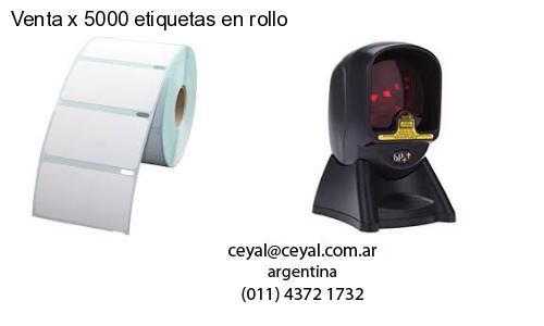 Venta x 5000 etiquetas en rollo