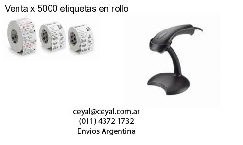 Venta x 5000 etiquetas en rollo