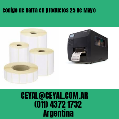codigo de barra en productos 25 de Mayo