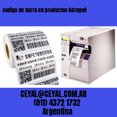 codigo de barra en productos Adrogué