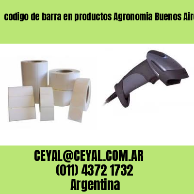 codigo de barra en productos Agronomia Buenos Aires
