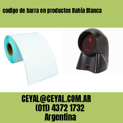 codigo de barra en productos Bahía Blanca