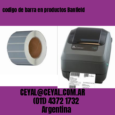 codigo de barra en productos Banfield