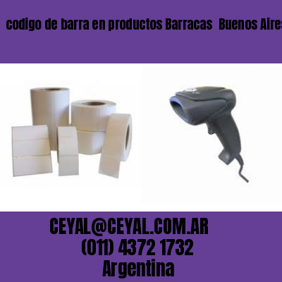 codigo de barra en productos Barracas  Buenos Aires