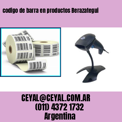 codigo de barra en productos Berazategui