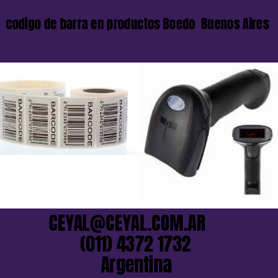 codigo de barra en productos Boedo  Buenos Aires