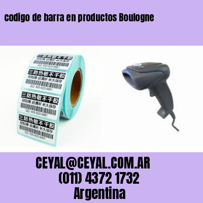 codigo de barra en productos Boulogne