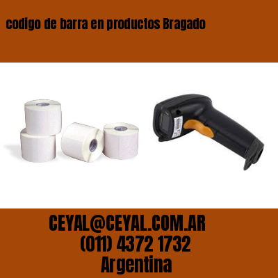 codigo de barra en productos Bragado