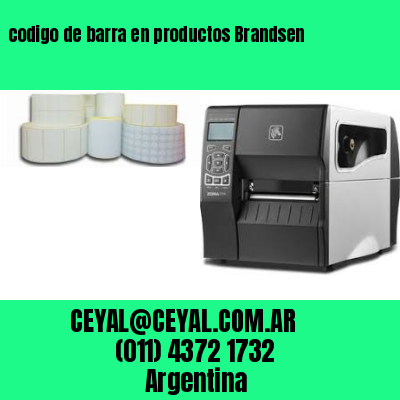 codigo de barra en productos Brandsen