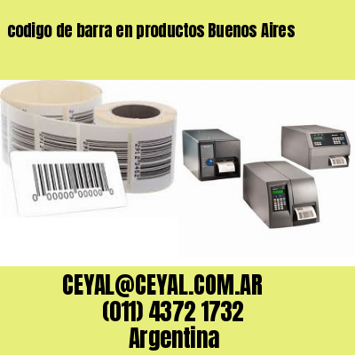 codigo de barra en productos Buenos Aires