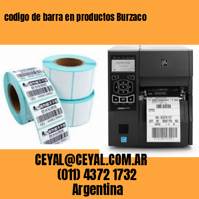 codigo de barra en productos Burzaco