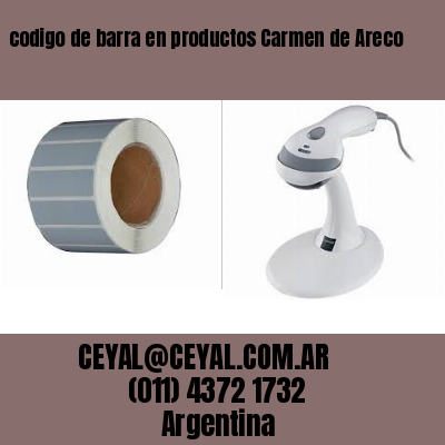 codigo de barra en productos Carmen de Areco