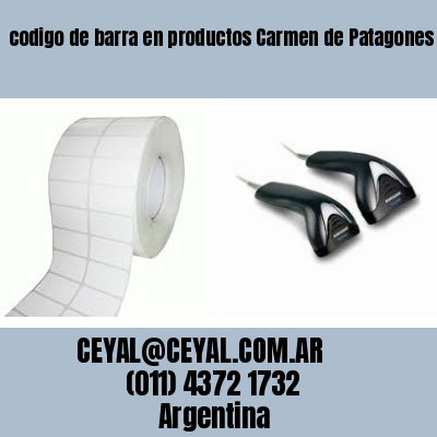 codigo de barra en productos Carmen de Patagones