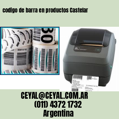 codigo de barra en productos Castelar