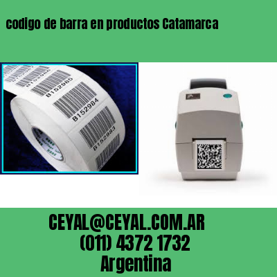codigo de barra en productos Catamarca