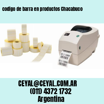 codigo de barra en productos Chacabuco