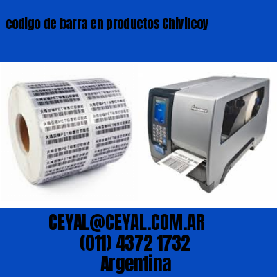 codigo de barra en productos Chivilcoy