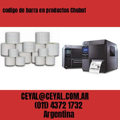 codigo de barra en productos Chubut