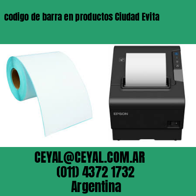 codigo de barra en productos Ciudad Evita