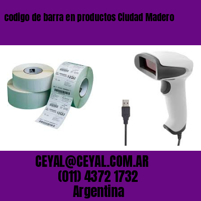 codigo de barra en productos Ciudad Madero