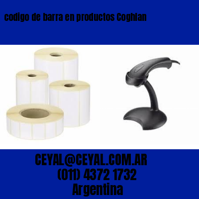 codigo de barra en productos Coghlan