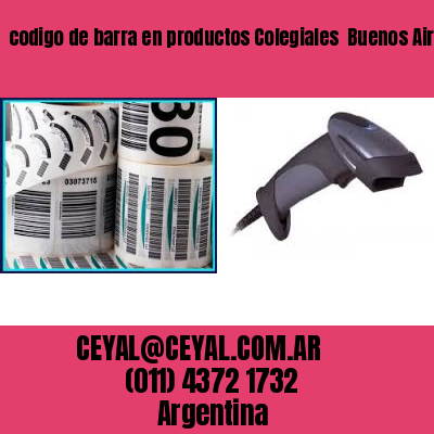 codigo de barra en productos Colegiales  Buenos Aires