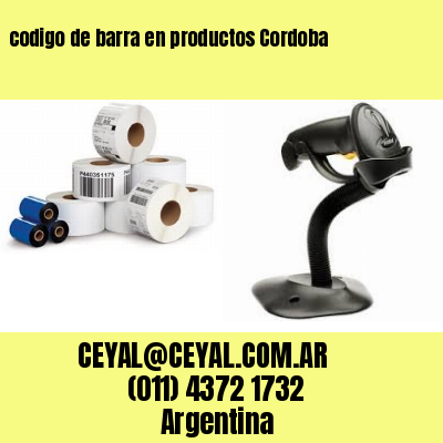 codigo de barra en productos Cordoba