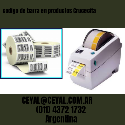 codigo de barra en productos Crucecita