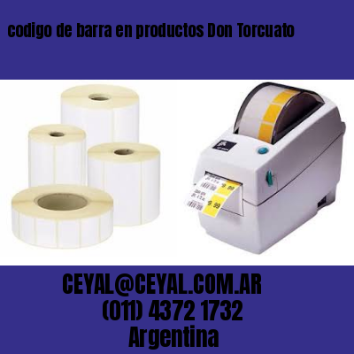 codigo de barra en productos Don Torcuato