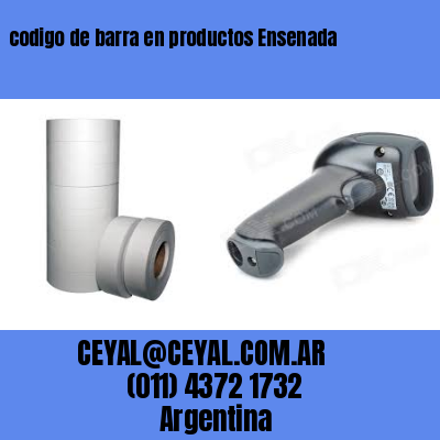 codigo de barra en productos Ensenada
