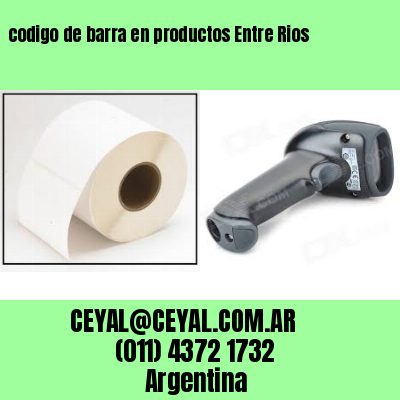 codigo de barra en productos Entre Rios