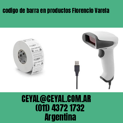 codigo de barra en productos Florencio Varela