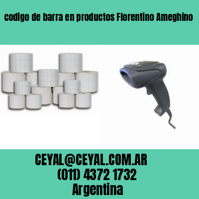 codigo de barra en productos Florentino Ameghino