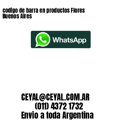 codigo de barra en productos Flores  Buenos Aires