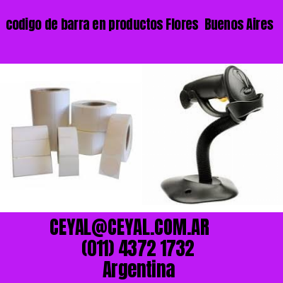codigo de barra en productos Flores  Buenos Aires