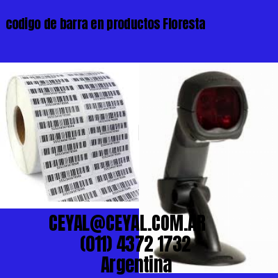codigo de barra en productos Floresta