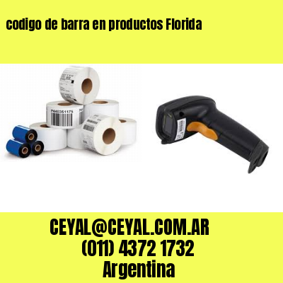 codigo de barra en productos Florida
